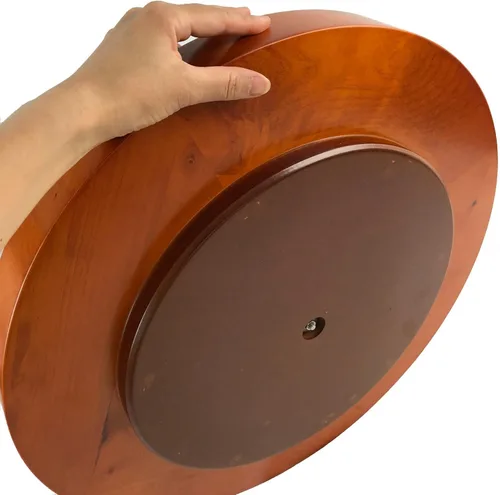 Miniatura 4 de Yuanhe Rueda de ruleta de madera de lujo, juego de ruedas de ruleta de 20 pulgadas, rodamientos de precisión de grado casino, torreta de latón