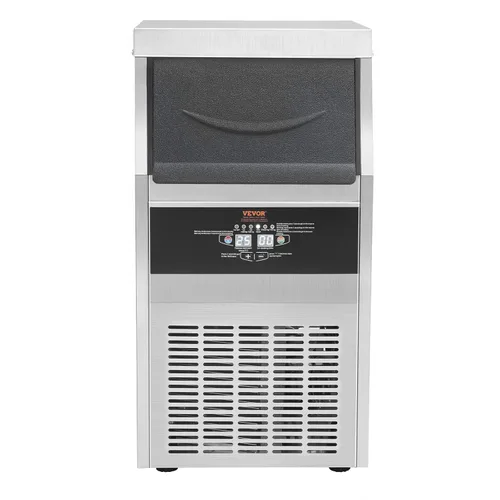 Miniatura 11 de VEVOR Máquina comercial para hacer hielo, máquina de hielo de 90 libras/24 horas con capacidad de almacenamiento de 22 libras, 40 cubitos de hielo