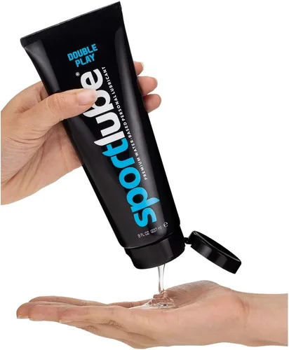 Miniatura 2 de Double Play - Lubricante personal a base de agua de alta calidad, tubo de 8 onzas, lubricante sexual íntimo para hombres, mujeres y parejas