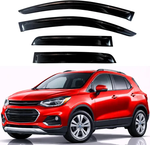 Miniatura 39 de KPY Visor de ventana compatible con Hyundai Tucson 2021-2025, 4 piezas de deflector de ventilación para ventana lateral, estilo Mugen, protector
