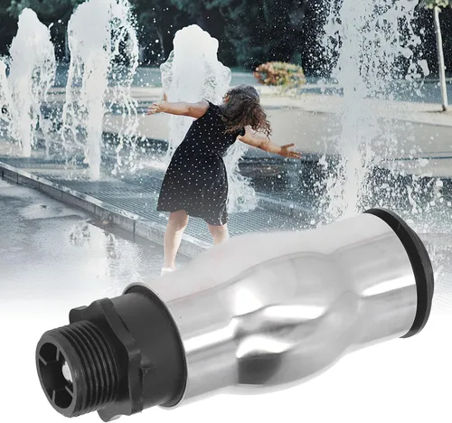 AYNEFY Boquilla de fuente, acero inoxidable 304 rociador de agua de estanque rociador de agua boquilla de fuente de agua G1 rosca macho espuma
