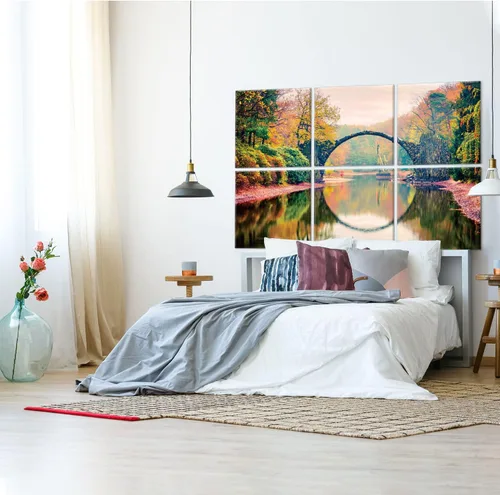 Miniatura 4 de JBER Paneles acústicos artísticos decorativos, paquete de 6 paneles acústicos artísticos para decoración de pared con autoadhesivo, adecuados