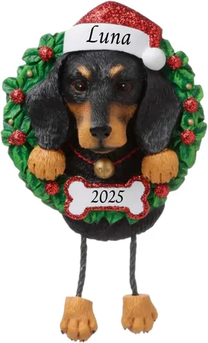Miniatura 16 de Adornos personalizados para árbol de Navidad 2024 para mascotas – Razas de perros Beagle – Adorno personalizado de Feliz Navidad – Recuerdo