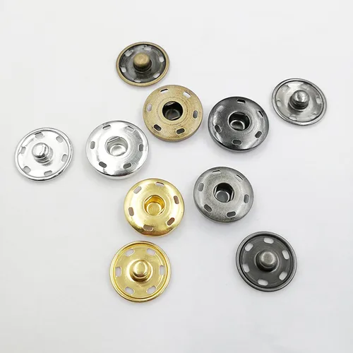 Miniatura 2 de 5 pares de botones de cobre para coser, camisas, botones de cobre para bricolaje, accesorios para bricolaje (negro, 0.394 pulgadas)