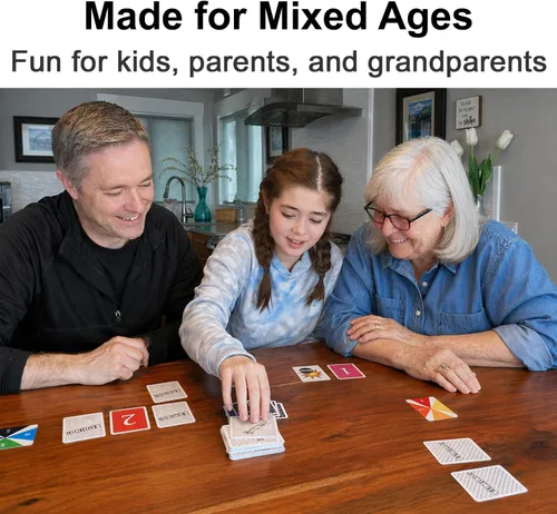 Miniatura 2 de Juego de cartas familiar Elimino: Juego rápido y simple que reúne a todos Fácil de aprender, para mayores de 7 años, ideal para niños, padres