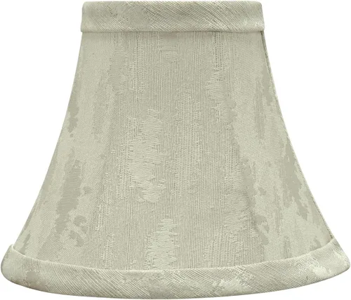 Miniatura 19 de Aspen Creative 30008 Lámpara de araña con forma de campana pequeña, color beige, parte superior de 3 pulgadas x 6 pulgadas inferior x 5 pulgadas