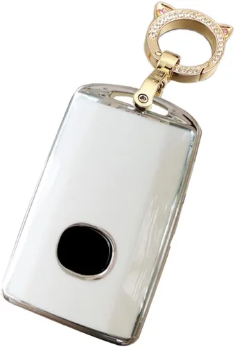 Miniatura 9 de SANRILY Funda de llave para llavero Mazda de protección completa, beige-a