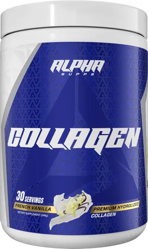 Miniatura 5 de Alpha Supps Polvo de proteína de colágeno hidrolizado de alta calidad, suplemento de péptidos de colágeno para hombres y mujeres con enzimas