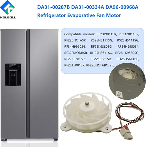 Miniatura 4 de DA31-00287B DA31-00334A DA96-00968A Motor del ventilador del evaporador del refrigerador compatible con Samsung 3954921 AP5948644 PS9494284
