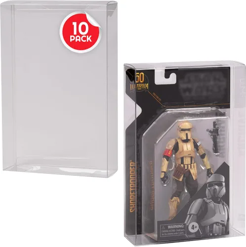 Miniatura 8 de EVORETRO Protector de figura de acción – Paquete de 10 – Compatible con figuras de 6 pulgadas de la serie negra de Star Wars, funda de plástico PET
