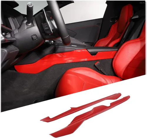 Miniatura 8 de Co-Pilot - Cubierta de panel lateral de caja de reposabrazos compatible con Chevrolet Corvette C8 2020-2026, moldura de panel lateral del conductor
