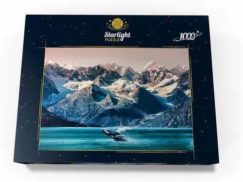 Miniatura 4 de MyPuzzle Alaska Whales - Rompecabezas prémium de 1000 piezas, fabricado en Estados Unidos