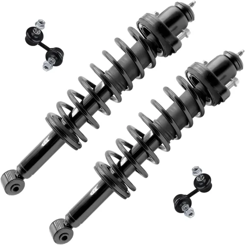 Miniatura 27 de Detroit Axle - Kit de 4 piezas RWD Puntales Delanteros Barras Estabilizadoras para Ford F-150 2021 2022 2023 2024, 2 Puntales con Resorte Helicoidal