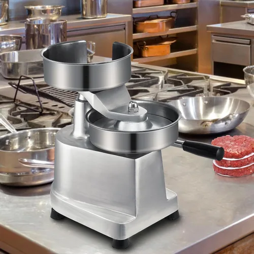 Miniatura 8 de VEVOR Prensa Comercial para Hamburguesas, Prensa para Hamburguesas de 150mm/6pulgadas, Prensa de Acero Inoxidable de Grado Alimentario