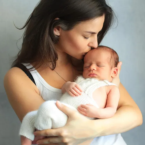Miniatura 5 de Suavell Collar de madre e hijo. Collar de doble círculo de plata esterlina para mujer. Regalos para el día de la madre de parte del hijo. Regalos