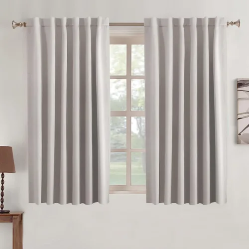 Miniatura 112 de Turquoize Cortinas Opacas para Tratamiento de Ventana con Trabillas Traseras para Sala de Estar/Dormitorio, Tratamientos de Ventana con Aislamiento