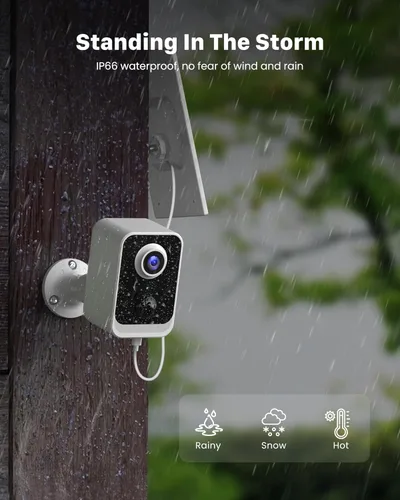 Miniatura 4 de PEEIPM Cámaras de Seguridad Inalámbricas para Exteriores con Energía Solar: Cámaras Alimentadas por Batería para Sistema de Seguridad WiFi