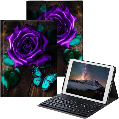 Miniatura 22 de Funda para Samsung Galaxy Tab S6 Lite 2022/2020 con teclado inalámbrico desmontable y soporte ajustable para proteger la tableta para Samsung Galaxy