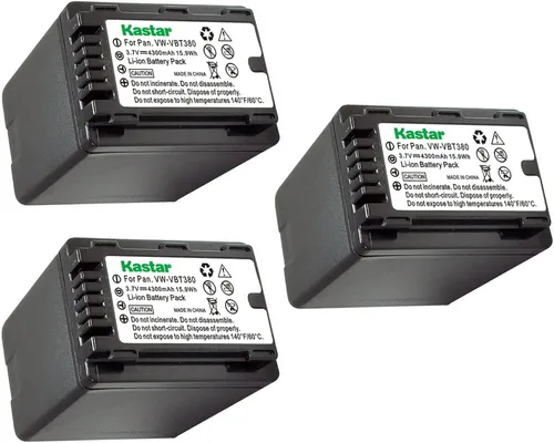 Miniatura 5 de Kastar Paquete de 1 batería VW-VBT380 de repuesto para Panasonic HC-W850, HC-W850EB, HC-W850M, HC-W850GK, HC-W850MGK, HC-W850K, HC-W870M, HC-WX970M