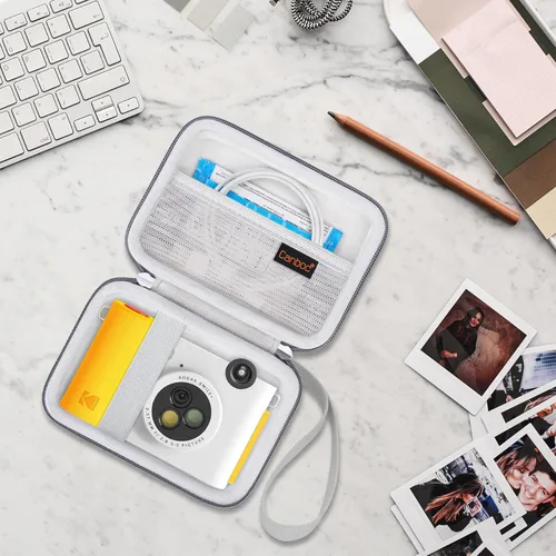 Miniatura 7 de Canboc Funda de transporte compatible con KODAK Smile+ Cámara digital inalámbrica de impresión instantánea, bolsillo de malla, papel fotográfico