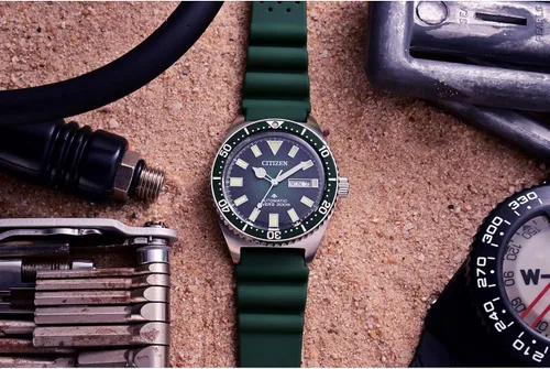 Miniatura 4 de Citizen Men's Promaster Dive Automatic 3-Hand Stainless Steel Watch, Day Date, Luminous, 41mm