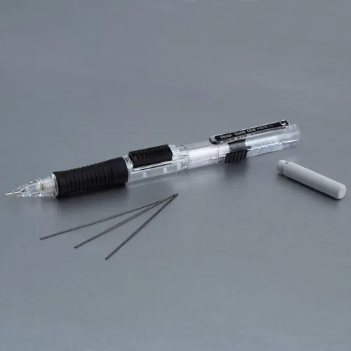 Miniatura 6 de Pentel QUICK CLICK - Portaminas, (0.5mm), cuerpo negro, caja de 12 (PD215A)