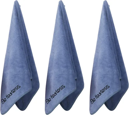 Miniatura 14 de Toallas de microfibra para gimnasio de tamaño grande súper suaves para ejercicio, fitness, deportes, entrenamiento, 380-GSM 15 pulgadas x 31