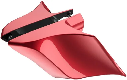Miniatura 108 de Advanblack Barracuda - Cubiertas laterales estiradas plateadas (brillantes), paneles extendidos para Harley Touring Street Glide Road Glide Electra