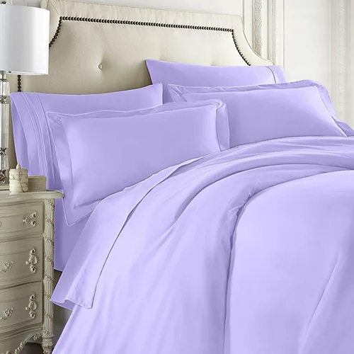 Miniatura 18 de Clara Clark Juego completo de ropa de cama de 5 piezas que incluye sábanas bajeras y planas, funda de edredón, fundas de almohada, individual, verde