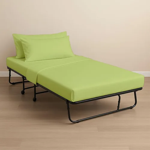 Miniatura 8 de Juego de sábanas bajeras de 4 piezas de 33 x 75 pulgadas, 100 % algodón, perfecto para cama de matrimonio estrecho, cama de campamento, cuna de Lino