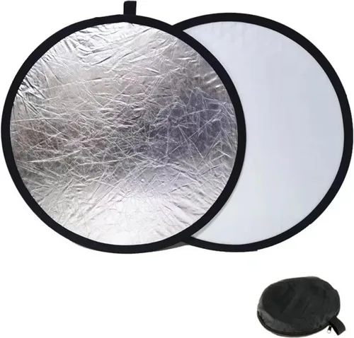 MDRTIRIM Reflectores de luz 2 en 1, plegable, equipo fotográfico portátil, tablero de relleno de fotografía de 12 pulgadas (11.8 in) para interiores