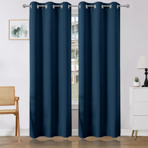 Miniatura 14 de Joydeco Cortinas opacas para dormitorio de 72 pulgadas de largo, 2 paneles de cortinas con aislamiento térmico para oscurecer la habitación