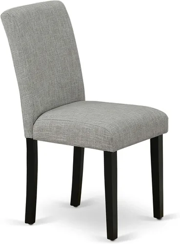 Miniatura 8 de East West Furniture DLAB3-BLK-06 - Juego de comedor de 3 piezas para espacios pequeños, contiene una mesa de comedor redonda con Dropleaf y 2 sillas