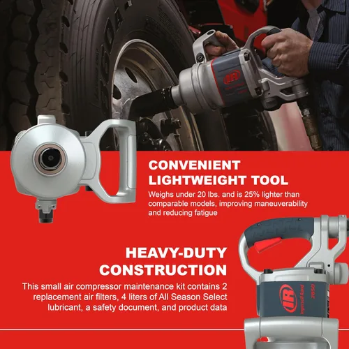 Miniatura 3 de Ingersoll Rand 2850MAX Llave de impacto neumática de 1 pulgada, par máximo de 2,100 ft-libras, mango D