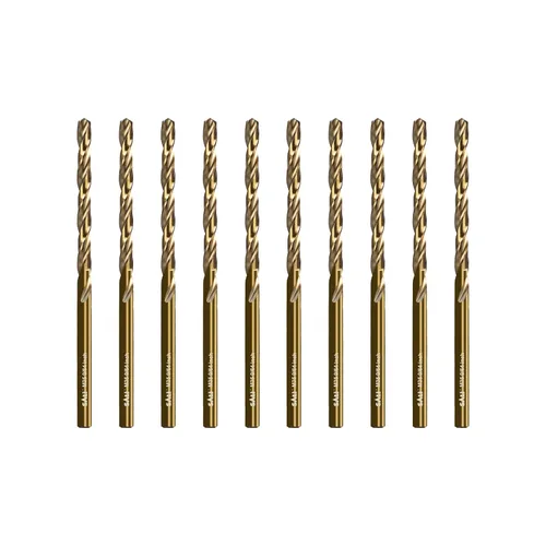 Miniatura 18 de SALI Juego de Brocas de Cobalto, 10 Piezas de 1/4" M35 de Acero de Alta Velocidad Longitud Jobber Kit de Brocas para Metal Endurecido, Acero