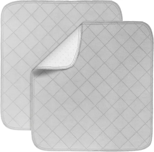 Miniatura 11 de Almohadillas impermeables para sillas de incontinencia de 22 x 21 pulgadas, paquete de 2 protectores de asiento reutilizables antideslizantes y Negro
