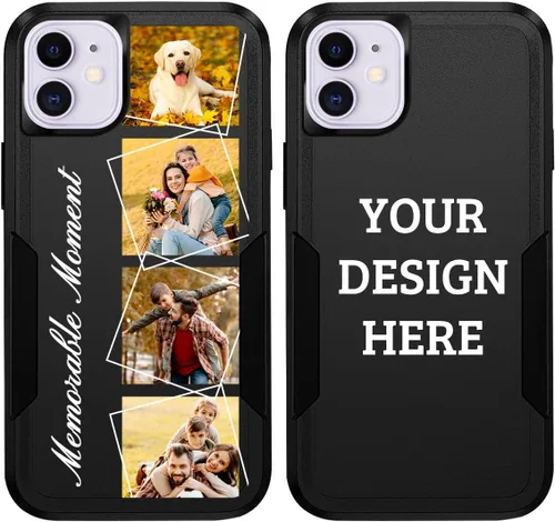 Miniatura 24 de Fundas de teléfono personalizadas con múltiples imágenes para iPhone 11 Pro Max, imágenes personalizadas, protección contra caídas, cuerpo completo