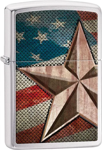 Zippo encendedores con la bandera de EE. UU.