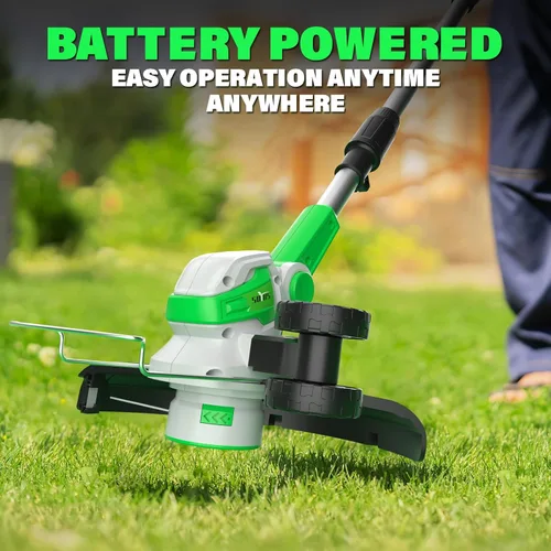 Miniatura 6 de SOYUS Wacker eléctrico inalámbrico de 20 V, recortadora de cuerda de 12 pulgadas, funciona con batería con alimentación automática de línea
