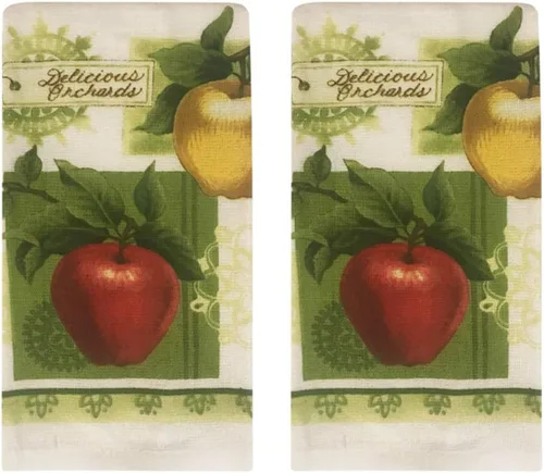 Miniatura 2 de Apple Orchards - Juego de toallas de cocina de 5 piezas, 2 toallas, 2 soportes para ollas, 1 guante de horno