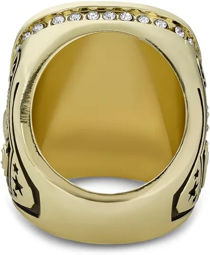 Miniatura 5 de Express Medals Anillos de Campeón de Color Oro con Varias Piedras Centrales Sintéticas Trofeo Premio Regalo Anillo de Campeonato Ganador Torneo