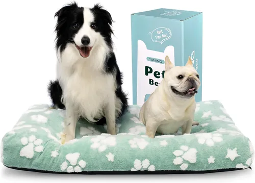 Miniatura 9 de Camas para perros grandes, bonita cama gruesa para perrera, cama mullida para mascotas con funda extraíble lavable y parte inferior antideslizante