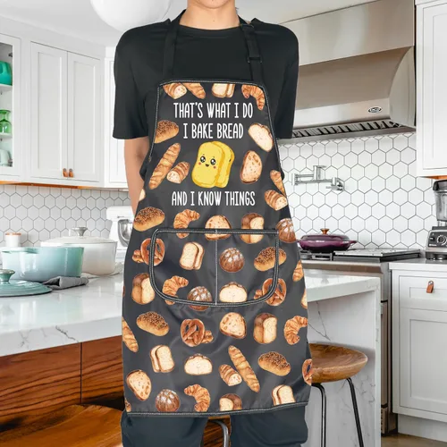 Miniatura 4 de JNIAP Regalo para panadería de pan con texto en inglés «That's What I do I Bake Bread and I Know Things»