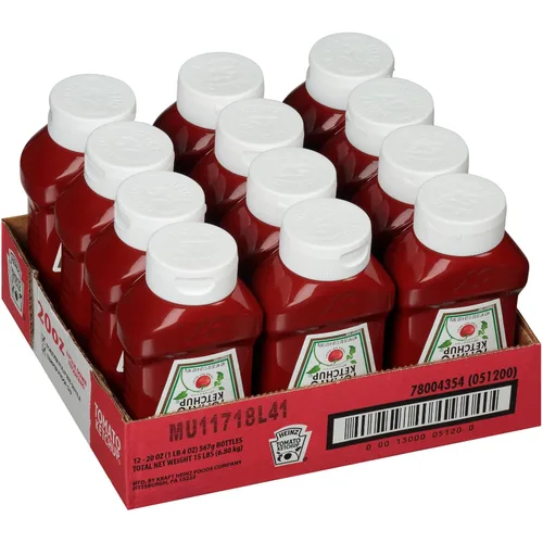 Miniatura 6 de Heinz Ketchup Forever - Botella invertida completa (20 onzas, paquete de 12)