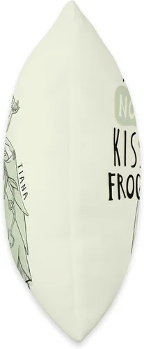 Miniatura 2 de Disney Princess Tiana I Do Not Kiss Frogs - Almohada de 15.7 x 15.7 in, multicolor