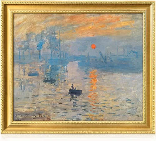Miniatura 81 de Pinturas clásicas mundiales de Claude Monet Impresión giclée sobre lienzo alargado, pieza de galería para colgar y decorar el hogar, The CliffWalk