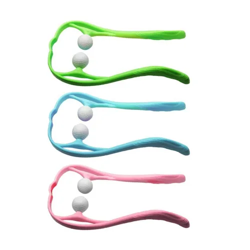 Miniatura 4 de Ofertas de liquidación Masajeador de cuello en forma de U Manual de amasamiento del cuello del hombro del cuerpo del masaje Verde