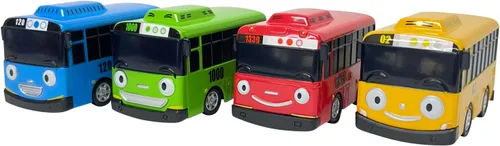 Miniatura 2 de Tayo Gani Lani Rogi - El Little Bus Tayo Set Especial de Vehículos de Metal 4 piezas