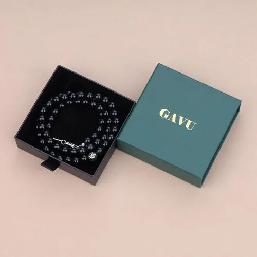 Miniatura 7 de GAVU Collar de cuentas de gemas semipreciosas de 8mm para hombres, collares de cristal curativos para hombres