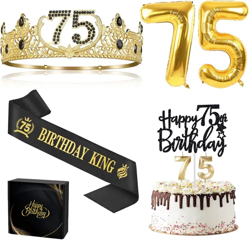 Miniatura 12 de Regalos de cumpleaños número 17 para niño, decoraciones de cumpleaños número 17 para niños, suministros de decoración de fiesta, incluyendo corona